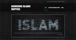 Desktop Screenshot of answeringislamicskeptics.com