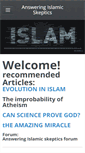Mobile Screenshot of answeringislamicskeptics.com