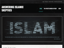 Tablet Screenshot of answeringislamicskeptics.com